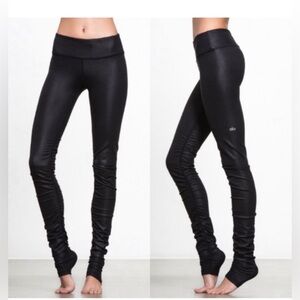 ALO Idol ruched black leggings XS 🍀💕💕